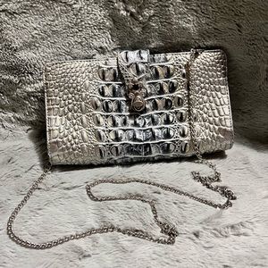 Million Wishes Crocodile Leather Clutch
